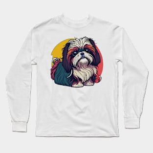 Shih Tzu Portrait Long Sleeve T-Shirt